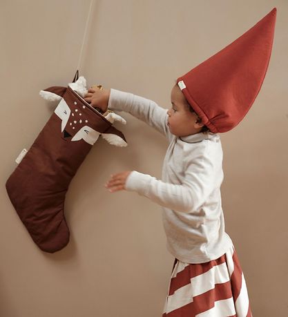 Fabelab Christmas Stocking socks - Deer - Chestnut