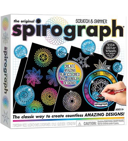 Spirograph How To Draw - 28 Parts - Scratch & Shimmer Spirograph How To Draw - 28 Parts - Scratch & Shimmer