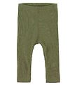 Hust and Claire Leggings - Lee - Rib - Wolle - Dusty Green