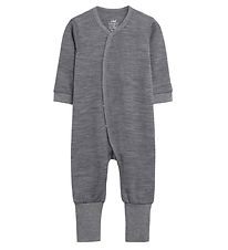 Hust and Claire Jumpsuit l/s - Mobi - Wool- Grey Melange Hust and Claire Jumpsuit l/s - Mobi - Wool- Grey Melange