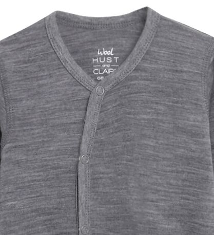 Hust and Claire Jumpsuit l/s - Mobi - Wool- Grey Melange