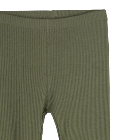 Hust and Claire Leggings - Lane - Rib - Ull - Dusty Green