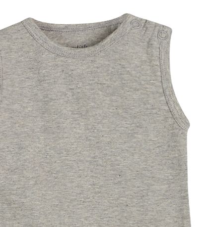 Hust and Claire Bodysuit Sleeveless - Beni - Grey Melange