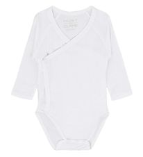 Hust and Claire Bodysuit l/s - Buddy - Bamboo - White Hust and Claire Bodysuit l/s - Buddy - Bamboo - White