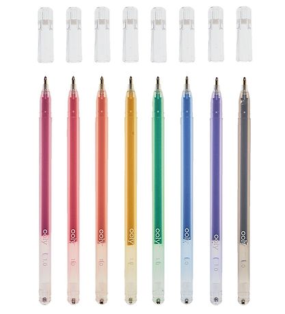 Ooly Kúlupennar M. Glimmer - 8 Stk. - Radiant Glitter Gelpenni
