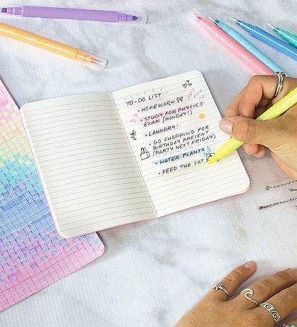 Ooly Double-Sided Markers - 8 Pcs - Pastel Liners Dual Tip Marke
