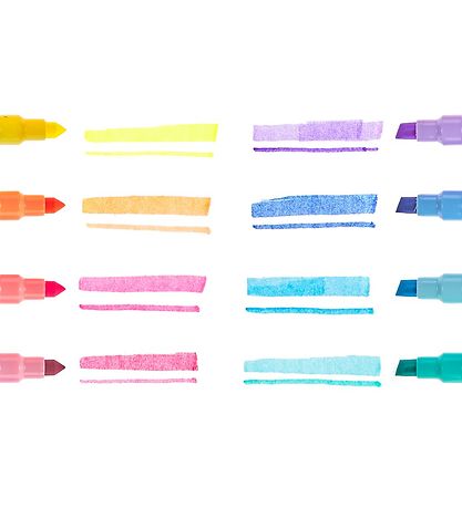 Ooly Double-Sided Markers - 8 Pcs - Pastel Liners Dual Tip Marke