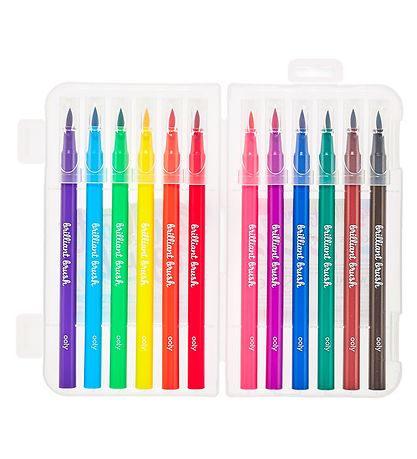 Ooly Markers - 12 Pcs - Brilliant Brush Markers