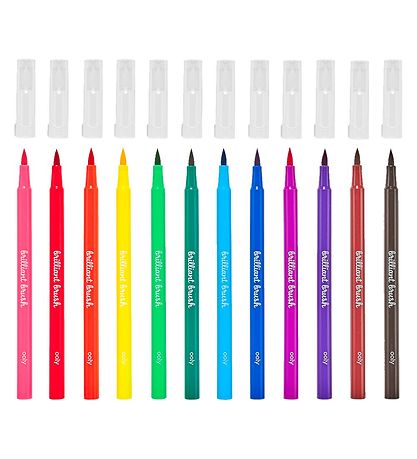 Ooly Markers - 12 Pcs - Brilliant Brush Markers