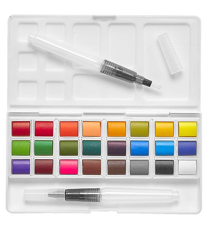 Ooly Watercolour - 24 Pcs - Chroma Blends Travel Watercolor Pale
