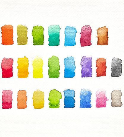 Ooly Watercolour - 24 Pcs - Chroma Blends Travel Watercolor Pale