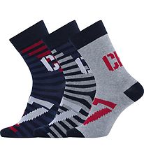 CR7 Socks - 3-Pack - Blue/Grey/Red