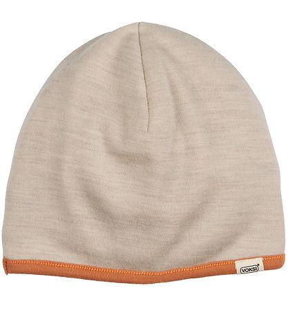 Voksi Beanie - Wool - 2-layer - Reversible - Sandstone Peach Voksi Beanie - Wool - 2-layer - Reversible - Sandstone Peach