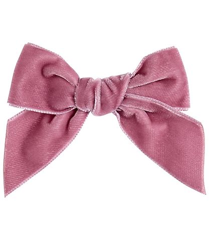 Condor Hårspenne - Velur - Sløyfe - 10x10 cm - Rosa