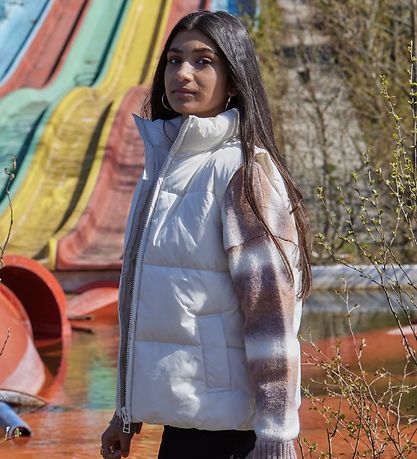 Hound Puffer Vest - Bone White