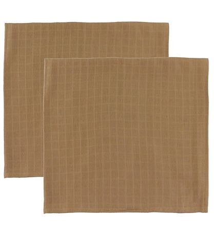Cam Cam Spucktücher - 72x72 cm - 2er-Pack - Camel