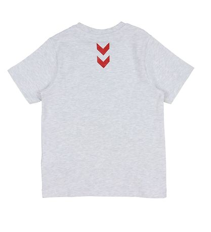 Hummel T-shirt - DBU - hmlHooray - Grey Melange heather