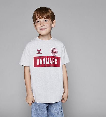 Hummel T-shirt - DBU - hmlHooray - Grey Melange heather