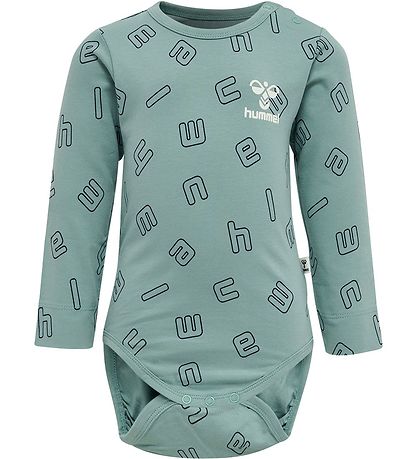 Hummel Bodysuit l/s - hmlAthens - Mineral Blue Hummel Bodysuit l/s - hmlAthens - Mineral Blue
