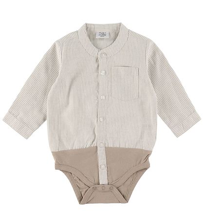 Hust and Claire Hemdromper l/s - Bertil - Beige/Off White