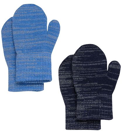 CeLaVi Mittens - Wool/Polyester - 2-Pack - Bright Cobalt w. Refl CeLaVi Mittens - Wool/Polyester - 2-Pack - Bright Cobalt w. Refl