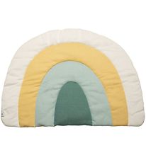 Sebra Knitted Play Mat - Rainbow - 130x85 - Dusty Green Sebra Knitted Play Mat - Rainbow - 130x85 - Dusty Green