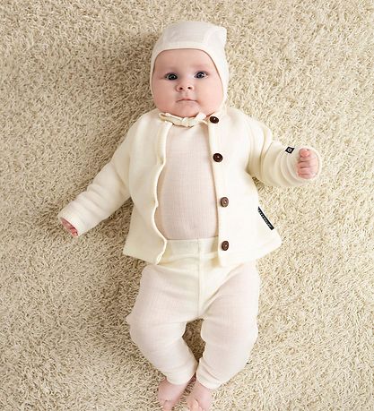 Smallstuff Bodysuit æ/s - Drop Needle - Off White