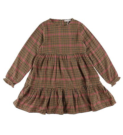 Tommy Hilfiger Klänning - Preppy Check Dress - Sherpard/Magenta