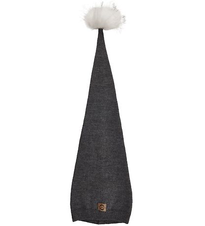 Mikk-Line Christmas Hat - Knitted - Anthracite