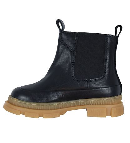 Pom Pom Støvler - Chunky Chelsea Boot - Svart