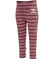 Hummel Leggings - HmlUnited Tights - Striped - Woodrose