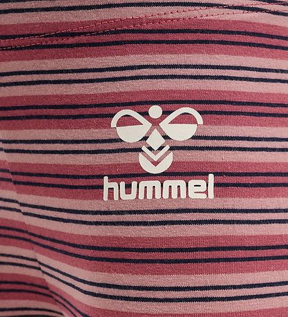 Hummel Leggings - HmlUnited Tights - Striped - Woodrose
