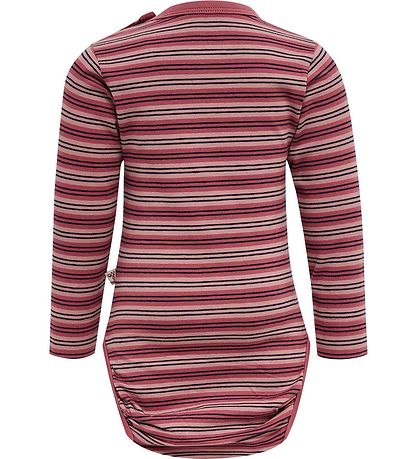 Body m/l Hummel - HmlUnited - Rayures - Rose des bois Body m/l Hummel - HmlUnited - Rayures - Rose des bois