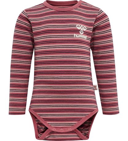 Body m/l Hummel - HmlUnited - Rayures - Rose des bois Body m/l Hummel - HmlUnited - Rayures - Rose des bois