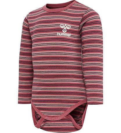 Body m/l Hummel - HmlUnited - Rayures - Rose des bois Body m/l Hummel - HmlUnited - Rayures - Rose des bois
