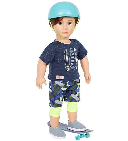 Our Generation Doll - 46 cm - Theodore w. Skateboard Our Generation Doll - 46 cm - Theodore w. Skateboard