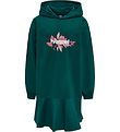 Hummel Dress - hmlSaga Hoodie Dress - Deep Teal