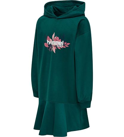 Hummel Dress - hmlSaga Hoodie Dress - Deep Teal