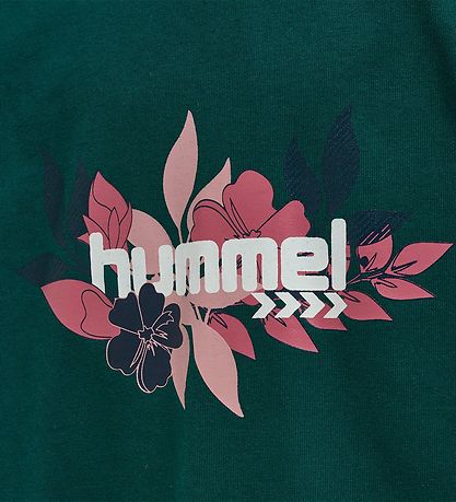 Hummel Dress - hmlSaga Hoodie Dress - Deep Teal