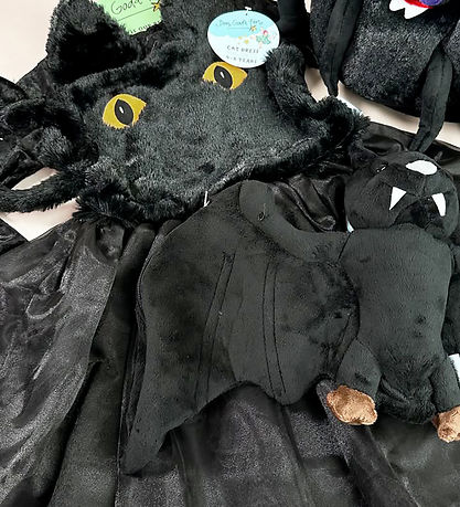 Den Goda Fen Kostüm - Schwarzes Katzenkleid - Schwarz