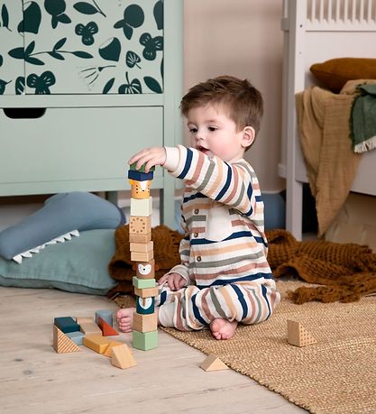 Sebra Bouwblokken - Hout - Wildlife Animals Sebra Bouwblokken - Hout - Wildlife Animals