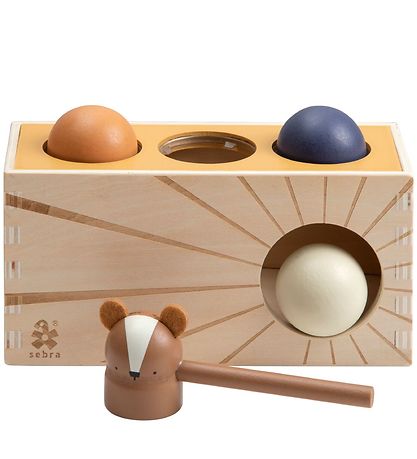 Sebra Wooden Toy - Pounding Bench - Woodland Sebra Wooden Toy - Pounding Bench - Woodland