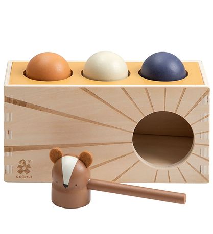 Sebra Wooden Toy - Pounding Bench - Woodland Sebra Wooden Toy - Pounding Bench - Woodland