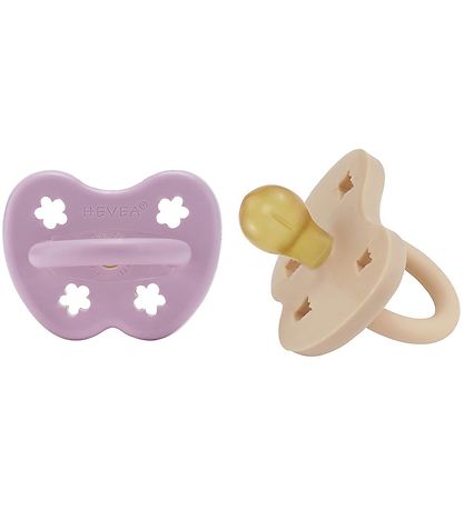 Hevea Dummies - 3-36 Mths. - 2-Pack - Natural Rubber - Light Orc Hevea Dummies - 3-36 Mths. - 2-Pack - Natural Rubber - Light Orc