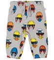 Stella McCartney Kids Sweatpants - Grey Melange w. Helmets