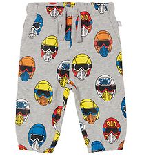 Stella McCartney Kids Sweatpants - Grey Melange w. Helmets