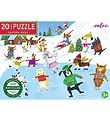 Eeboo Puzzle Game - 20 Bricks - 28x38 cm - Skating Dogs Eeboo Puzzle Game - 20 Bricks - 28x38 cm - Skating Dogs