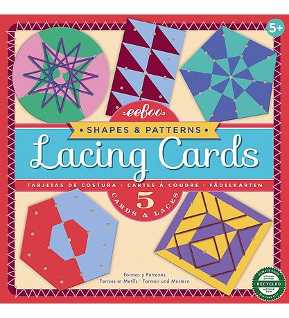 Eeboo Leerspellen - Leer naaien-Kaart - Kleuren en patronen Eeboo Leerspellen - Leer naaien-Kaart - Kleuren en patronen