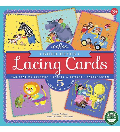 Jeux éducatifs Eeboo - Apprendre à coudre-Carte - Bonnes actions Jeux éducatifs Eeboo - Apprendre à coudre-Carte - Bonnes actions