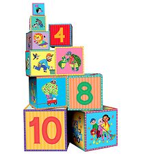 Blocs Empilables Eeboo - 10 pces - Bonnes actions Blocs Empilables Eeboo - 10 pces - Bonnes actions
